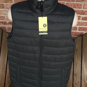 NWT Xersion Dark Gray Packable Puffer Vest Medium
